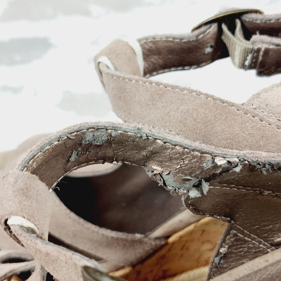 Moda Brown Leather Slip On Buckle Ankle Strap Wedge Platform Summer Sandals C239 - Picture 13 of 15